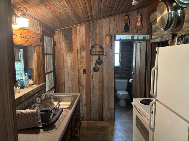 Kitchen in Log Cabin