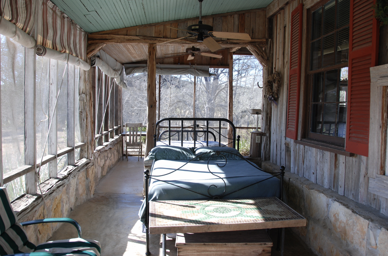 Screen Porch Bedroom in Ragsdale House